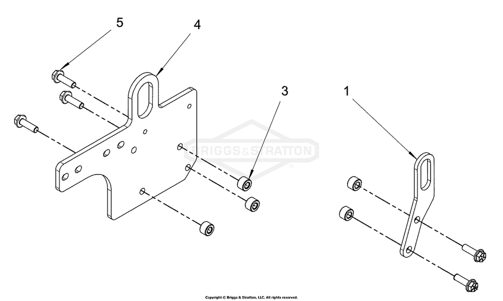Engine Group - Belt And Lift Eye Diagram and Parts List for 076660-01  Briggs and Stratton Generator